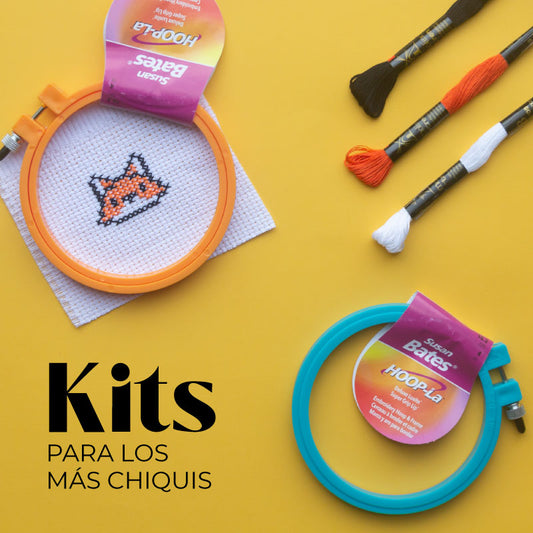 KIT DE BORDADO Para niños - Punto cruz