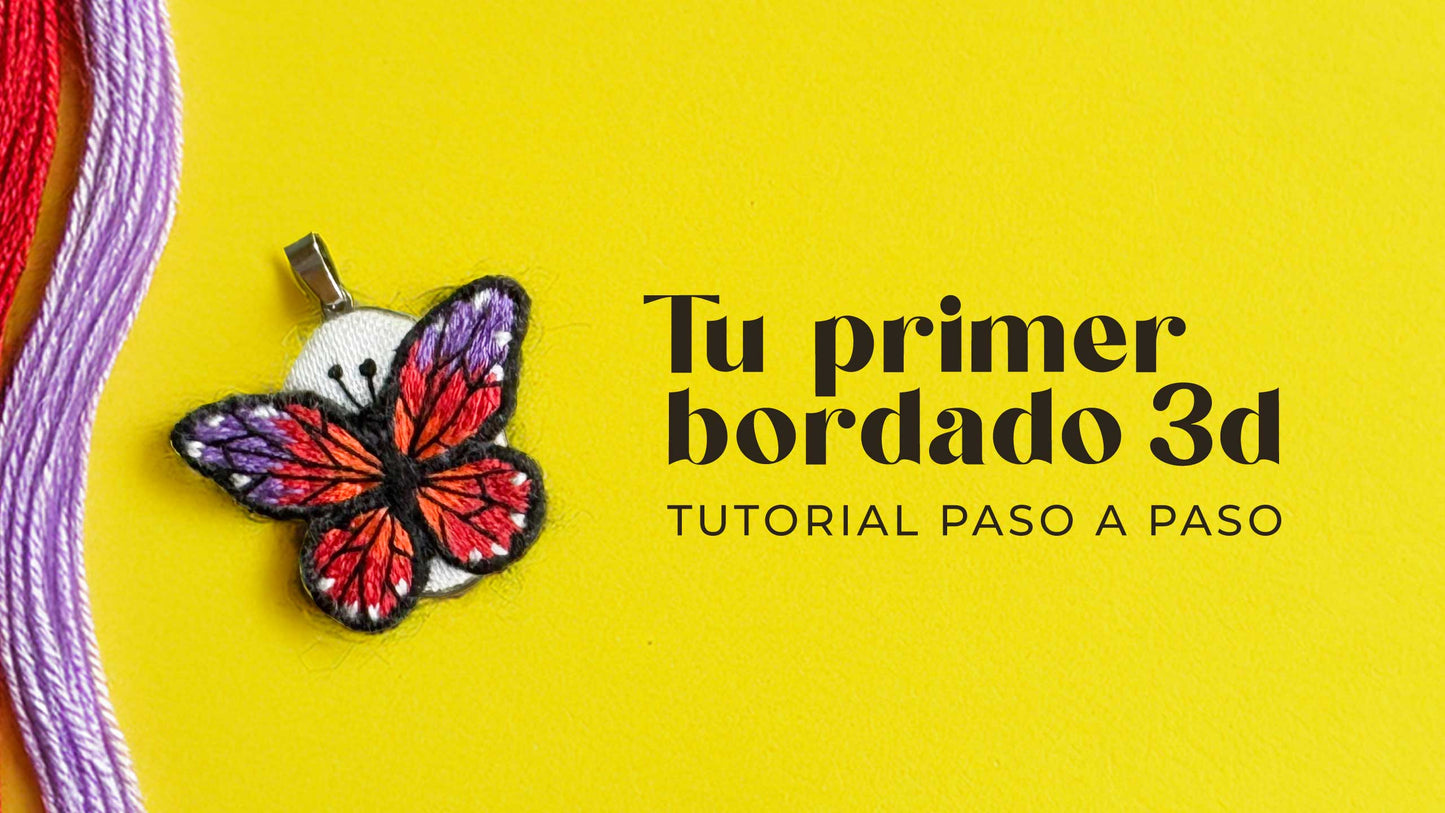 KIT DE BORDADO "Mariposa" - Bordado tradicional