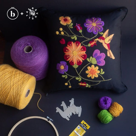 KIT DE BORDADO "Qinti" - Bordado ayacuchano set completo