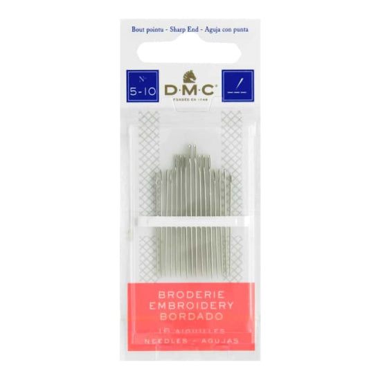 AGUJAS DMC agujas para bordar en acero inoxidable.