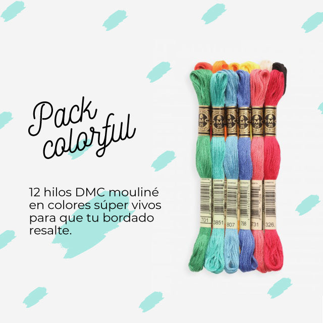 Pack de hilos colorful