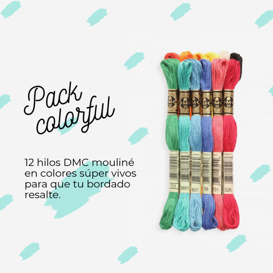 Pack de hilos colorful