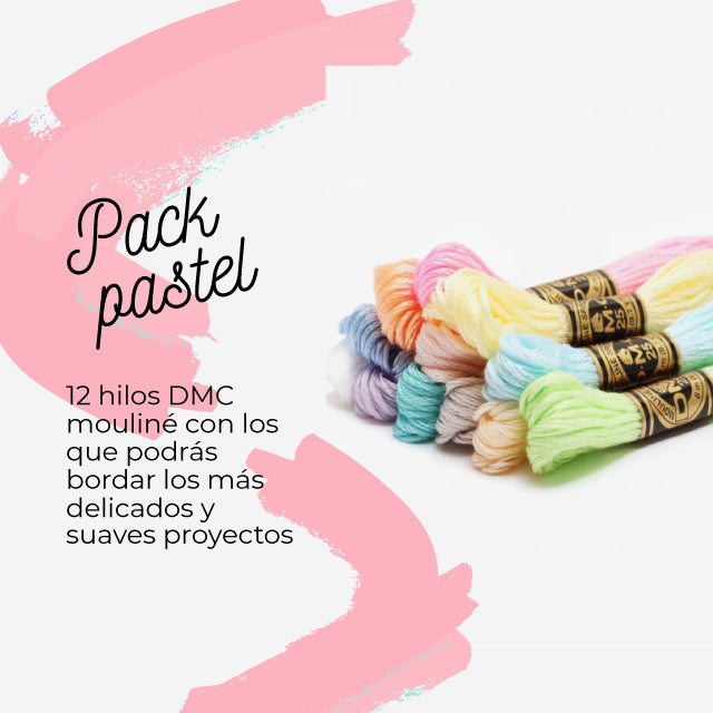 Pack hilos pastel