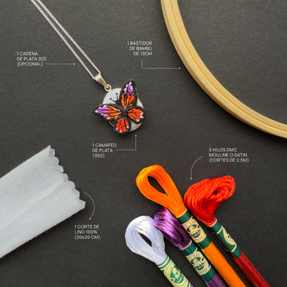 KIT DE BORDADO "Mariposa" - Bordado tradicional