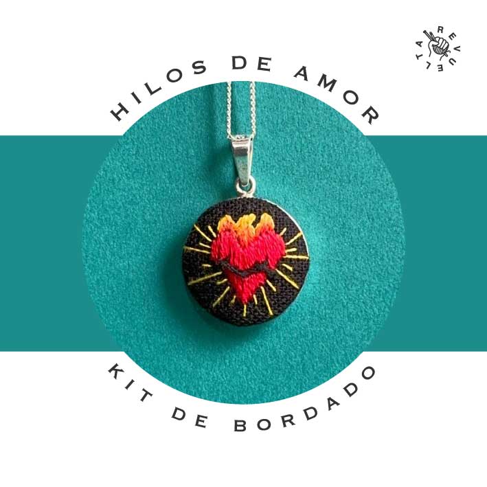 KIT DE BORDADO "Hilos de Amor" - Bordado tradicional