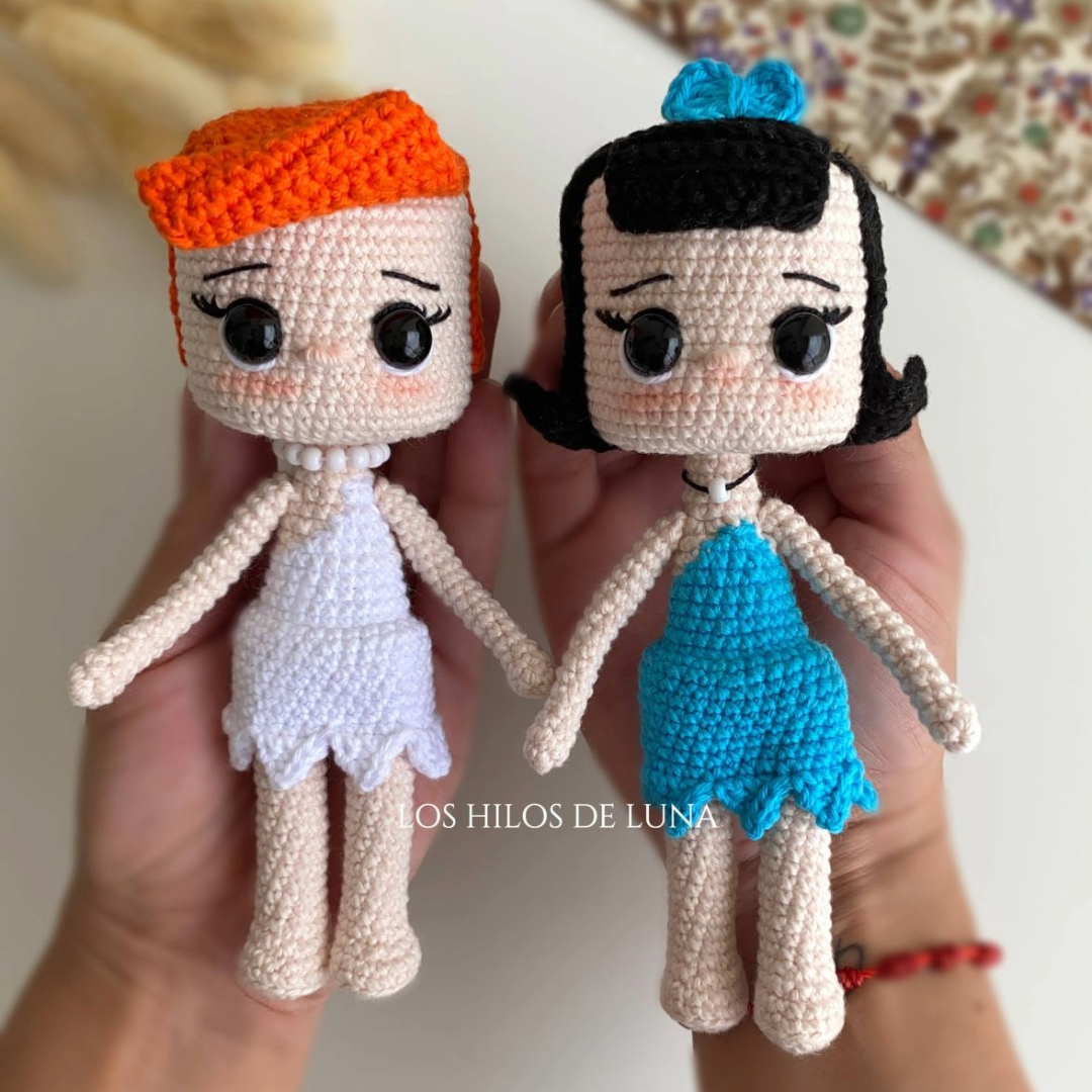 KIT DE AMIGURUMIS Los Picapiedra