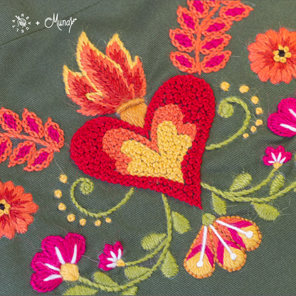 KIT DE BORDADO "Sunquchallay" - Bordado ayacuchano