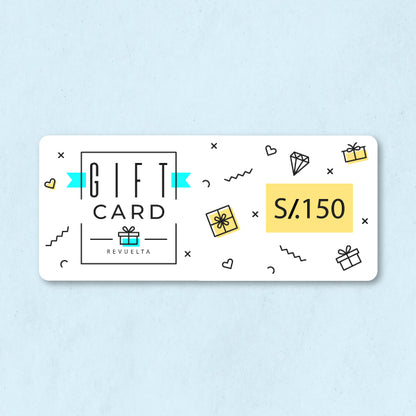 Tarjetas de regalo - obsequia un monto de regalo revuelta