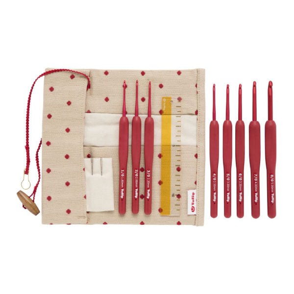 SET DE CROCHETS Tulip Etimo Red