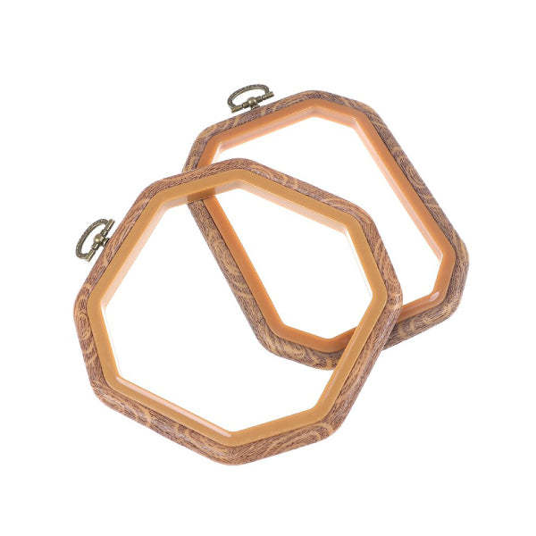 FLEXI HOOPS EFECTO MADERA - Octogonales